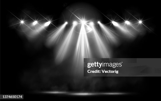 Studio background with realistic podium spotlight Studio background with realistic podium spotlight