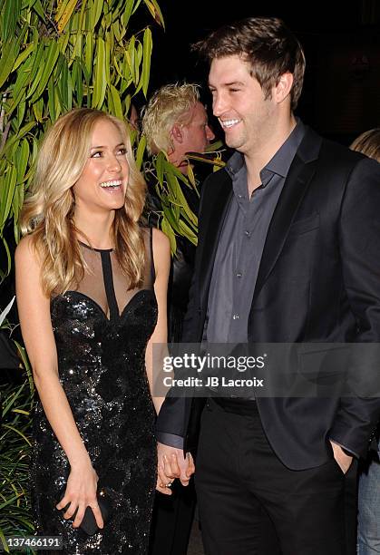 Kristin Cavallari and Jay Cutler arrive at the Cirque du Soleil "OVO" Celebrity Opening Night Gala at Santa Monica Pier on January 20, 2012 in Santa...