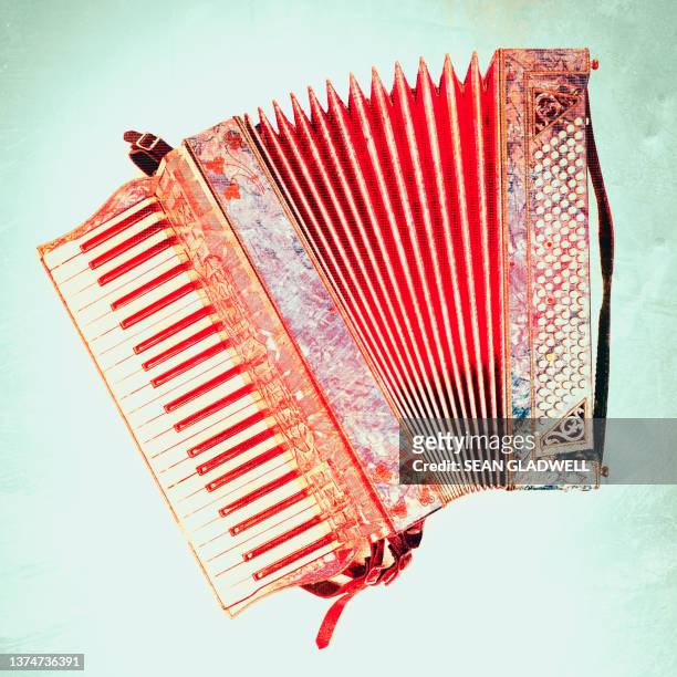 colourful accordion - bellows stock pictures, royalty-free photos & images