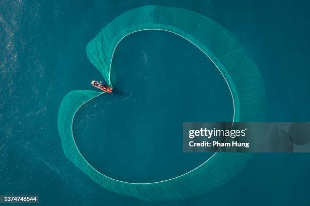 netting anchovies - fishing boat 個照片及圖片檔