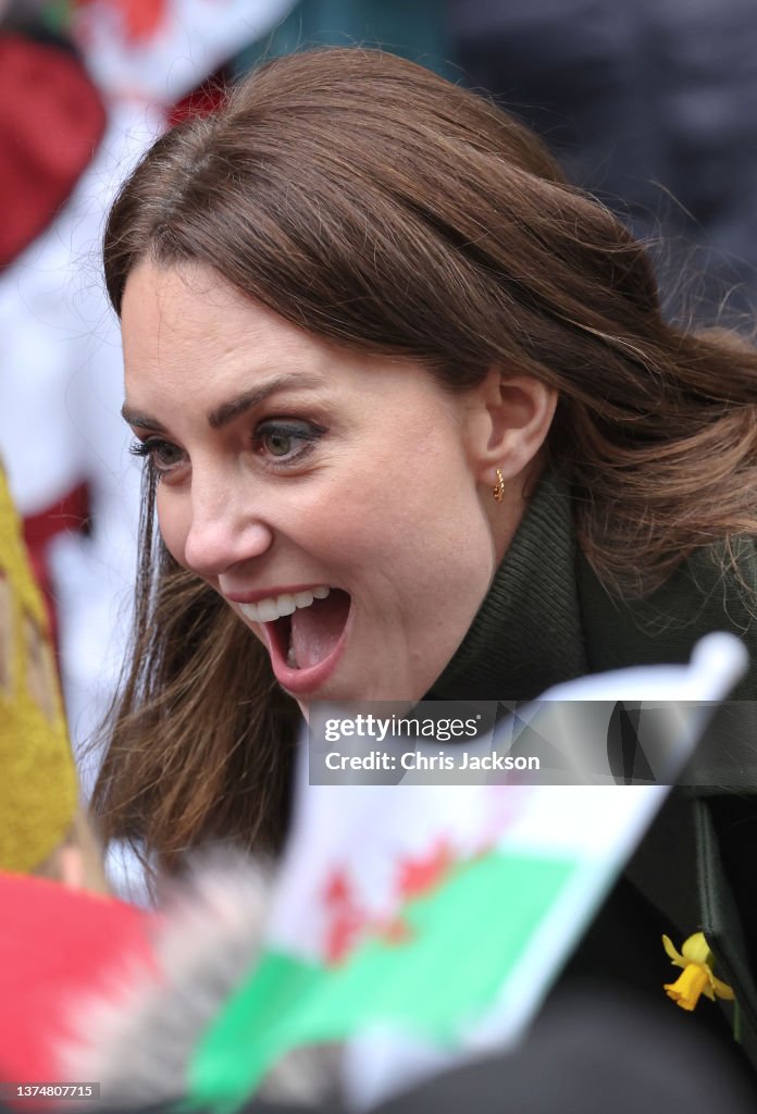 The Duke and Duchess of Cambridge Visit Wales