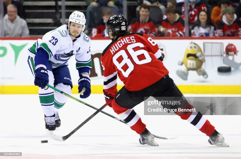 Vancouver Canucks v New Jersey Devils