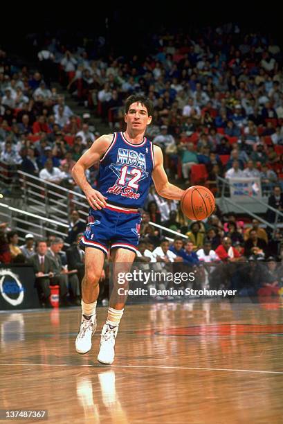 All-Star Game: Utah Jazz John Stockton of Team West in action vs East at Orlando Arena. Orlando, FL 2/9/1992 CREDIT: Damian Strohmeyer