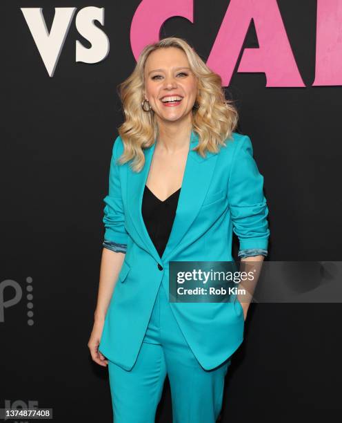 Kate McKinnon attends Peacock's "Joe vs Carole" Photo Call at 30 Rockefeller Plaza on March 01, 2022 in New York City.