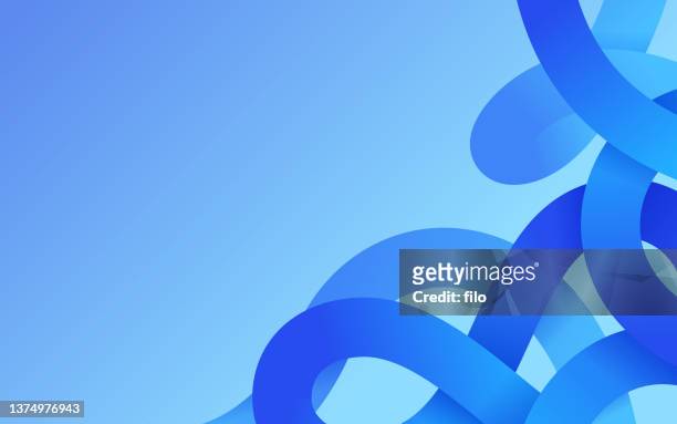 blue modern swirl lines gradient background edge - winding road stock illustrations