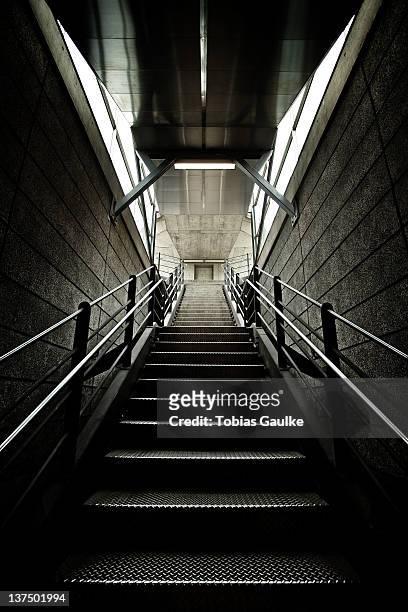 stairs from zurich subway - tobias gaulke fotografías e imágenes de stock