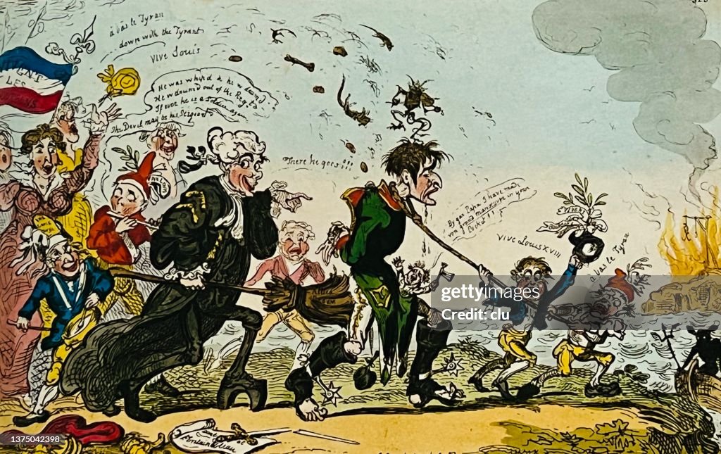 La marcha del villano Napoleón a Elba