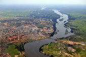 Aerial of Juba, South Sudan's capital