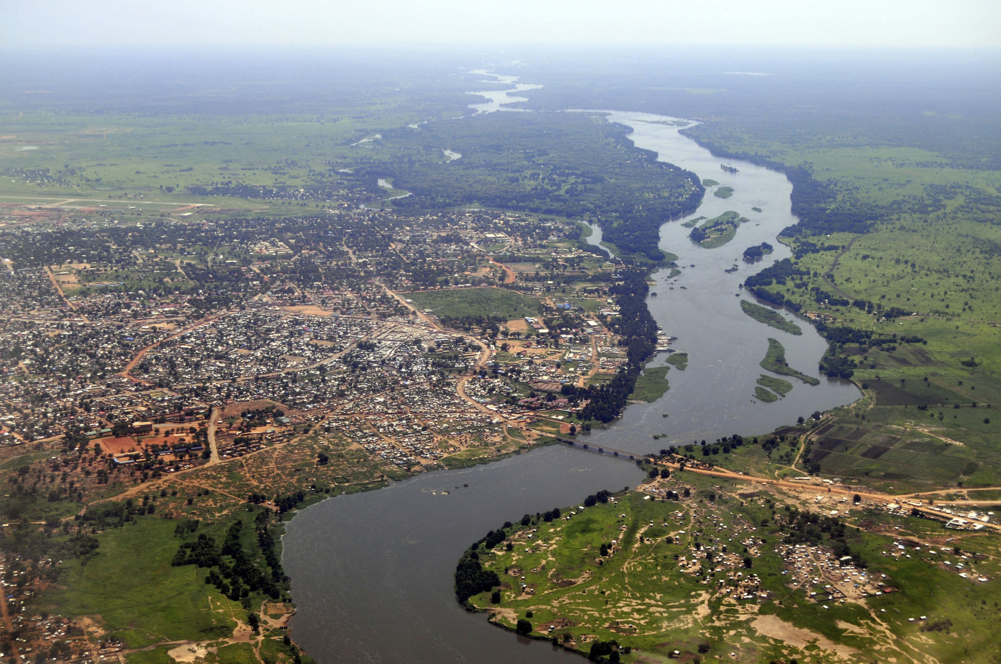 Aerial of Juba, South Sudan's capital Aerial of Juba, South Sudan's capital