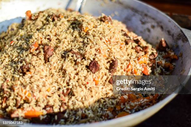 ukrainian plov - pilau rice stock pictures, royalty-free photos & images