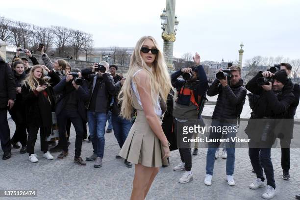 Romee Strijd attends the Dior Womenswear Fall/Winter 2022/2023 show as part of Paris Fashion Week on March 01, 2022 in Paris, France.