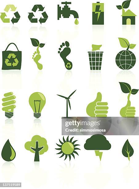 umwelt recycling-symbol set - hand wasser stock-grafiken, -clipart, -cartoons und -symbole