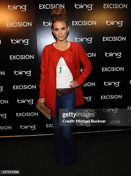 Actress AnnaLynne McCord attends the "Excision" Official Cast and Filmmakers Dinner presented by Bing at the Bing Bar on January 21, 2012 in Park...