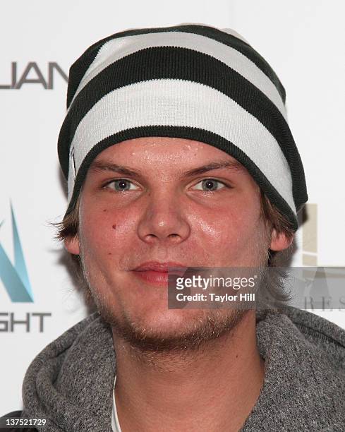 Avicii attends his benefit for Feeding America at LAVO on January 21, 2012 in New York City.