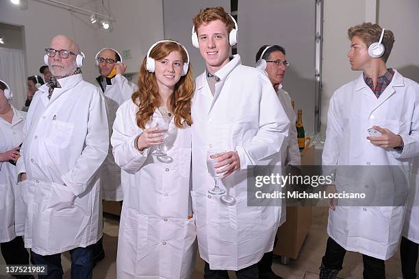 Lena Redford and Dylan Redford attend Marina Abramovic The Artist is Present "Silence Is Golden Event" hosted by Veuve Clicquot and HBO Documentary...