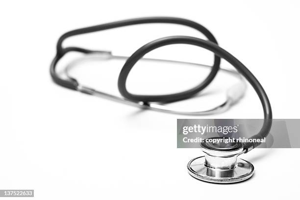 stethoscope - stethoscope white background stock pictures, royalty-free photos & images