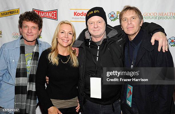 Buffalo Girls filmmakers Todd Kellstein,Lanette Phillips, Jonathon Ker, Scott Hackith arrive at the offcial Slamdance opening red carpet at the...