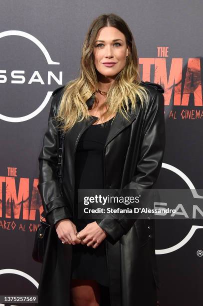 Benedetta Mazza attends the premiere of the movie "The Batman" at The Space Cinema Odeon on March 01, 2022 in Milan, Italy.