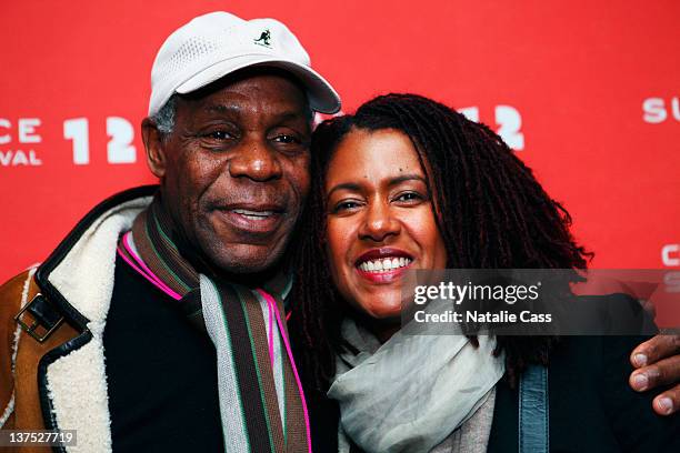 Actor Danny Glover and Asake Bomani attend "The House I Live In" Premiere at the Temple Theatre during the 2012 Sundance Film Festival on January 21,...