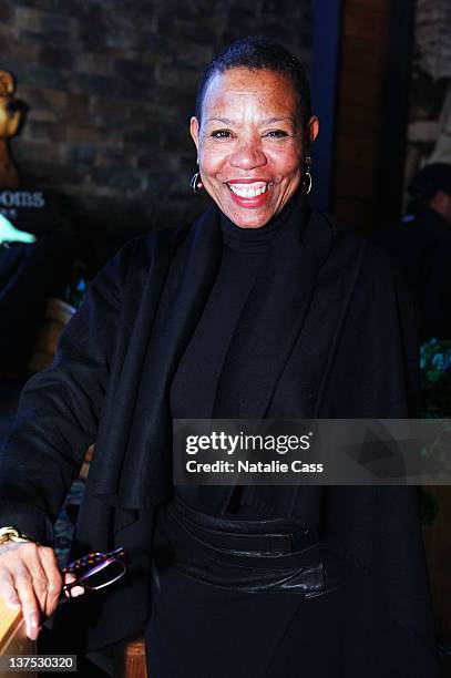 Mary Schmidt Campbell, Dean of Tisch School of the Arts attends NYU Tisch School Of The Arts Reception at Grub Steak on January 21, 2012 in Park...