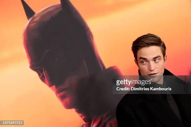 Robert Pattinson attends "The Batman" World Premiere on March 01, 2022 in New York City.