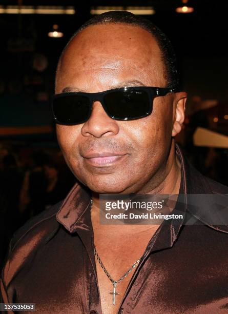 Musician Jonathan "Sugarfoot" Moffett attends the 110th NAMM Show - Day 3 at the Anaheim Convention Center on January 21, 2012 in Anaheim, California.
