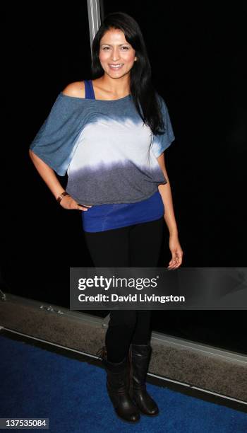 Actress/singer Tinsel Korey attends the 110th NAMM Show - Day 3 at the Anaheim Convention Center on January 21, 2012 in Anaheim, California.