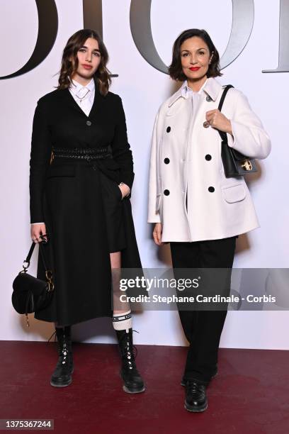 Shana Chasman and Nadia Fares attend the Dior Womenswear Fall/Winter 2022/2023 show as part of Paris Fashion Week on March 01, 2022 in Paris, France.