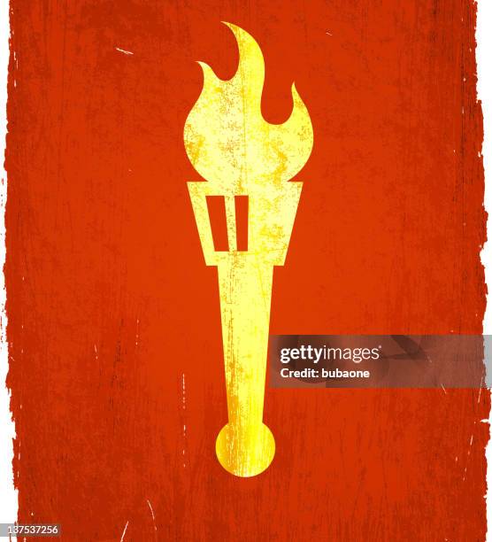 klassische griechische torch auf lizenzfreie vektor hintergrund - fackel stock-grafiken, -clipart, -cartoons und -symbole