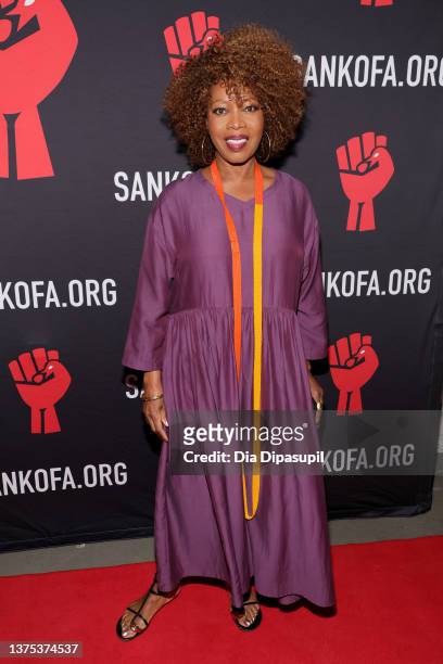 Alfre Woodard attends the celebration of Harry Belafonte's 95th Birthday with Social Justice Benefit at The Town Hall on March 01, 2022 in New York...