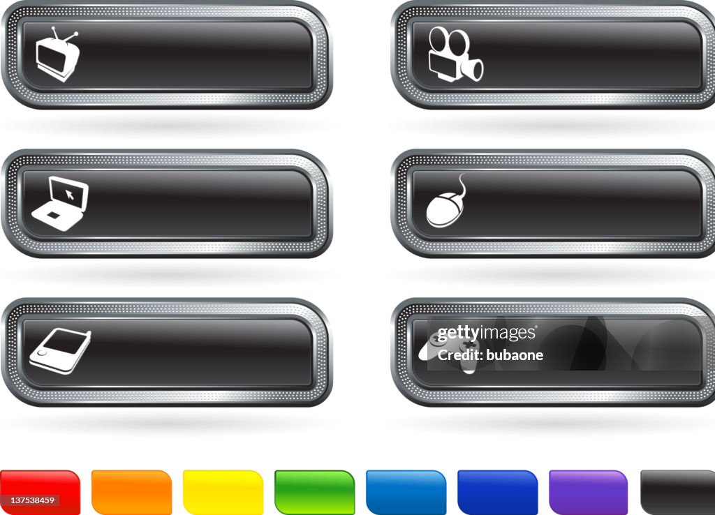 Modern Technology Website Buttons High-Res Vector Graphic - Getty Images