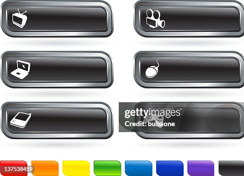 Modern technology website buttons Modern technology website buttons