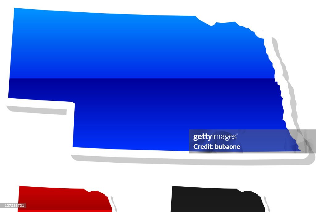 Nebraska Colours Nebraska State In 3 Colors High-Res Vector Graphic - Getty Images