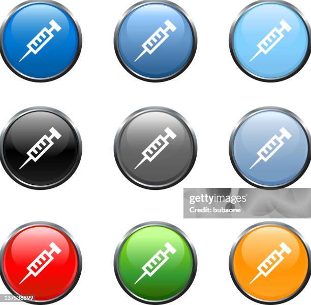 needle royalty free vector art in nine colors - blue silver background stock illustrations