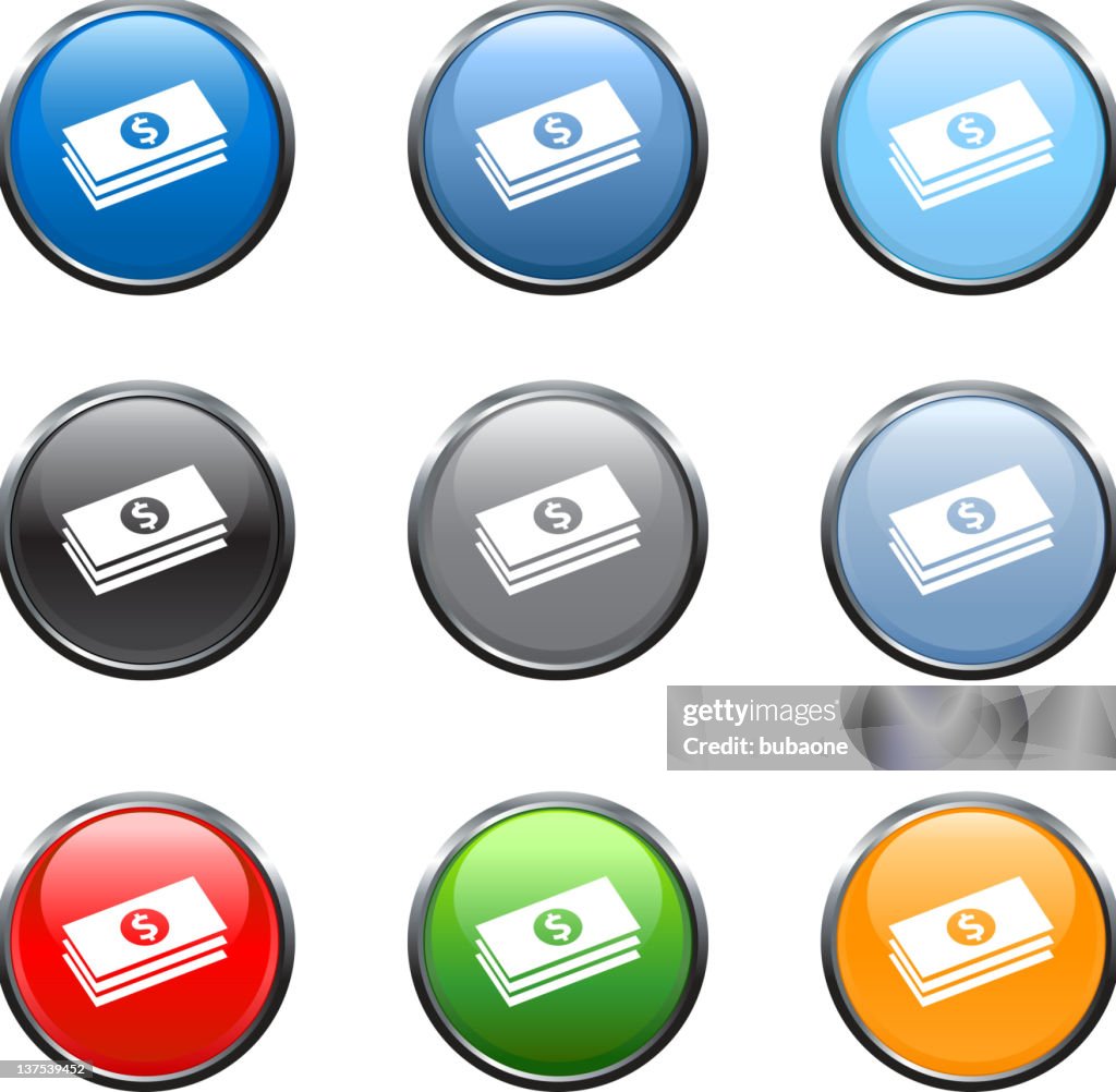 Colorful Money Stack Money Stack Royalty Free Vector Art In Nine Colors High-Res Vector ...