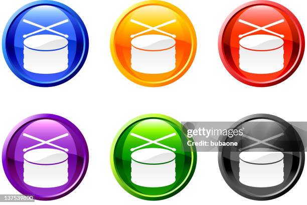 drum button royalty free vector art - snare drum stock illustrations