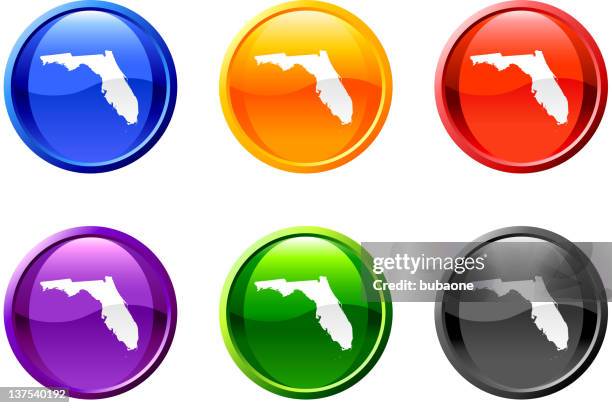 florida state button button royalty free vector art - orange county stock illustrations