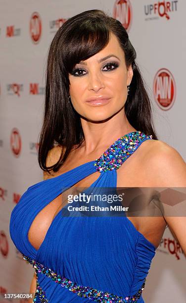 Adult film actress Lisa Ann arrives at the 29th annual Adult Video News Awards Show at the Hard Rock Hotel & Casino January 21, 2012 in Las Vegas,...