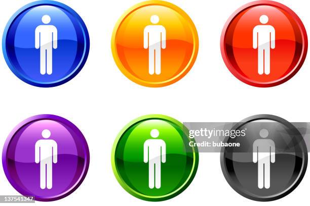 mann mann lizenzfreie vektor icon-set, runde schaltflächen - einige gegenstände mittelgroße ansammlung stock-grafiken, -clipart, -cartoons und -symbole