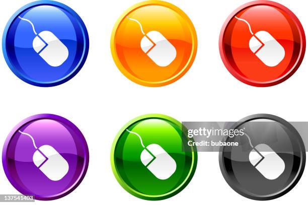 computer mouse royalty free vector icon set royalty free vector - computer power cord stock illustrations
