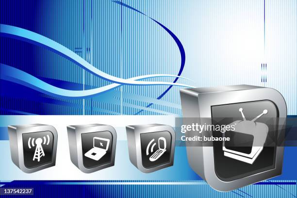 modern communication - rabbit ears stock illustrations