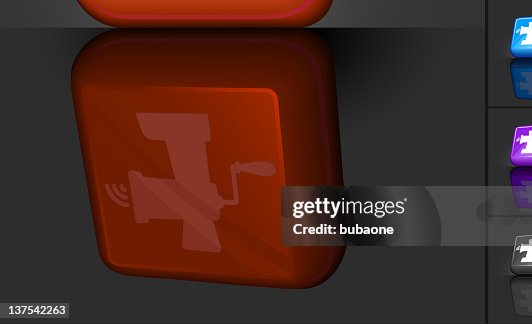 Meat grinder 3D button design Meat grinder 3D button design