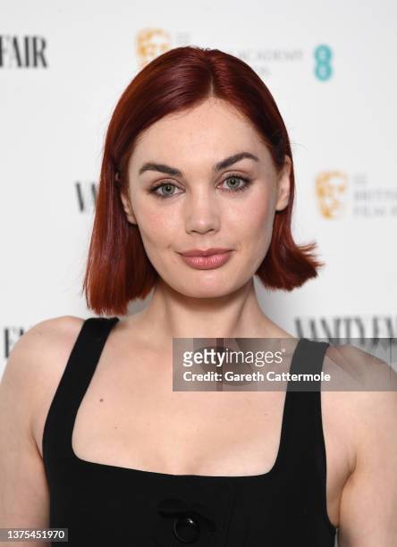 Poppy Corby-Tuech attends the Vanity Fair EE Rising Star Party at 180 The Strand on March 01, 2022 in London, England.