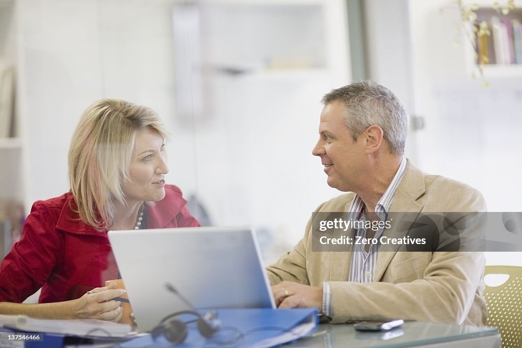 Business people talking in office