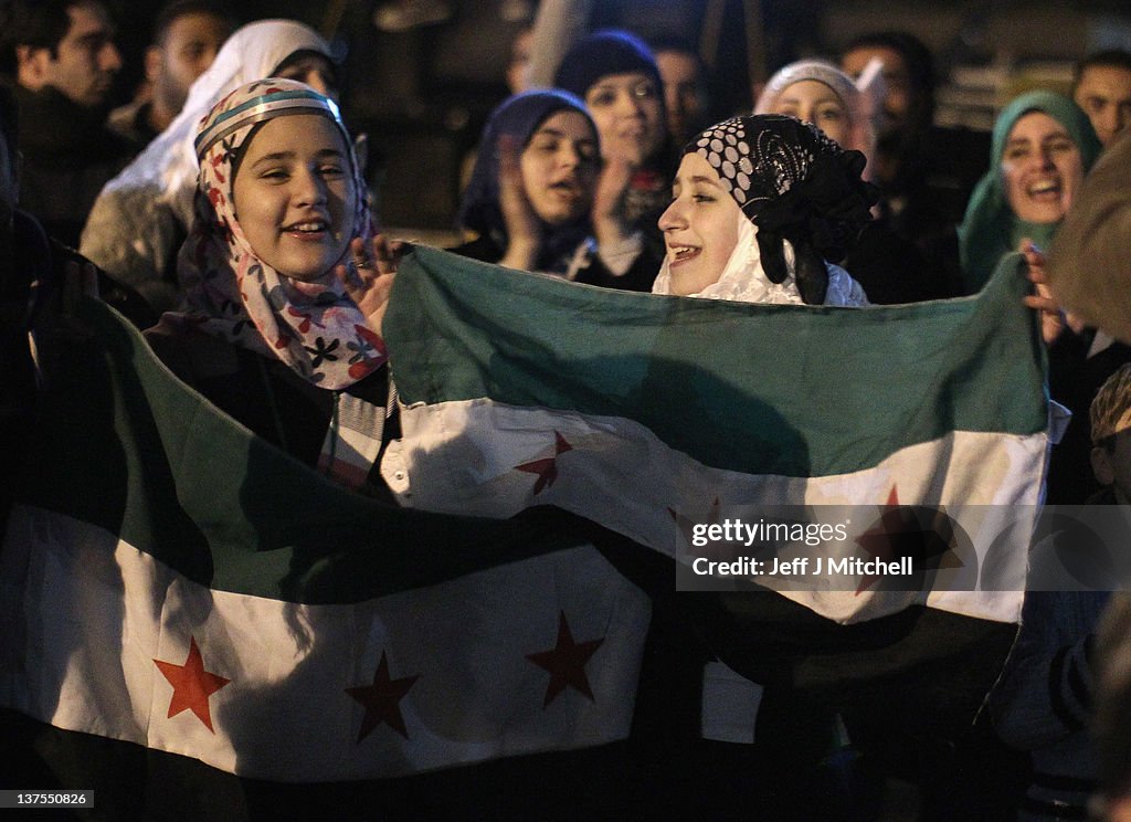 Syrian Demo Held In Cairo