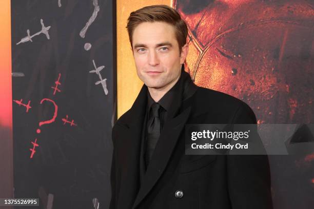 Robert Pattinson attends "The Batman" World Premiere on March 01, 2022 in New York City.