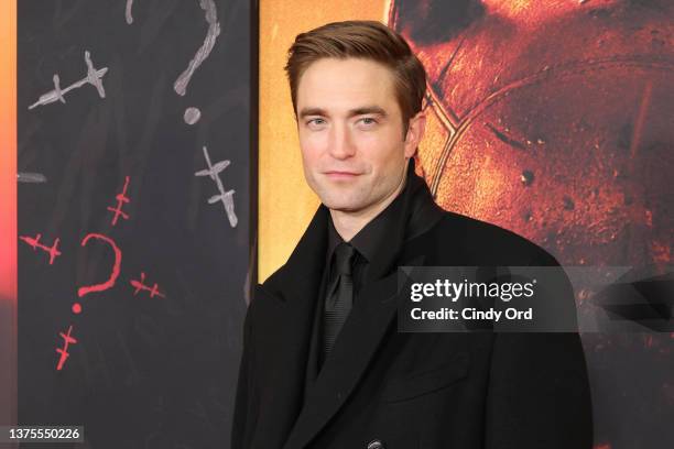 Robert Pattinson attends "The Batman" World Premiere on March 01, 2022 in New York City.