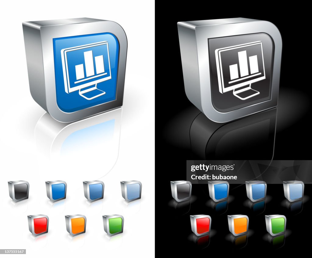 Basic Computer Chart 3d Chart On A Computer 3d Royalty Free Vector Art High-Res Vector Graphic ...
