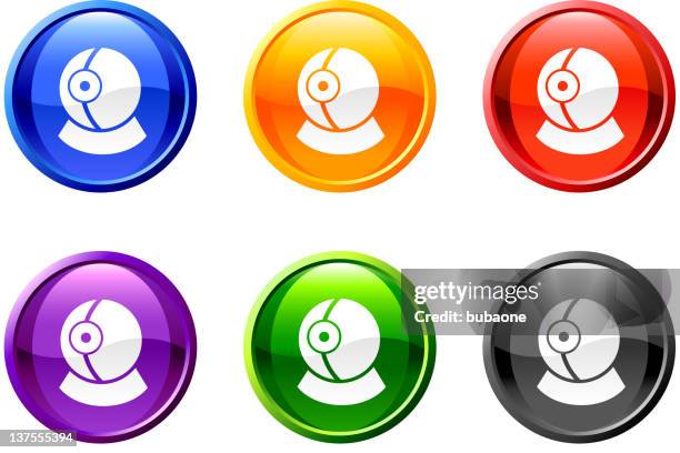 computer camera royalty free vector art - web camera white background stock illustrations