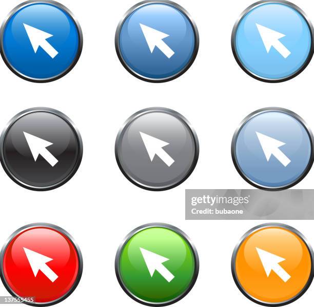 pfeil kopf lizenzfreie vektor icon set lizenzfreie vektorgrafiken - additional-information-icon stock-grafiken, -clipart, -cartoons und -symbole